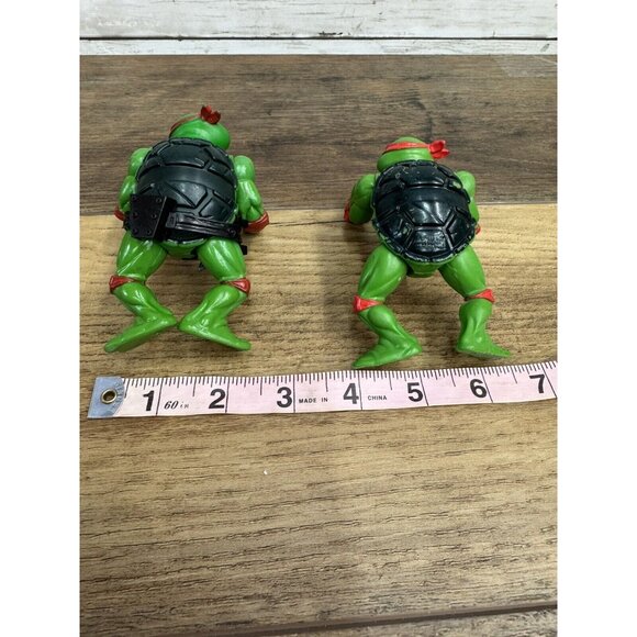 TMNT Raphael Lot of 2 Vintage Ninja Turtles Figures 1988 - Picture 7 of 10